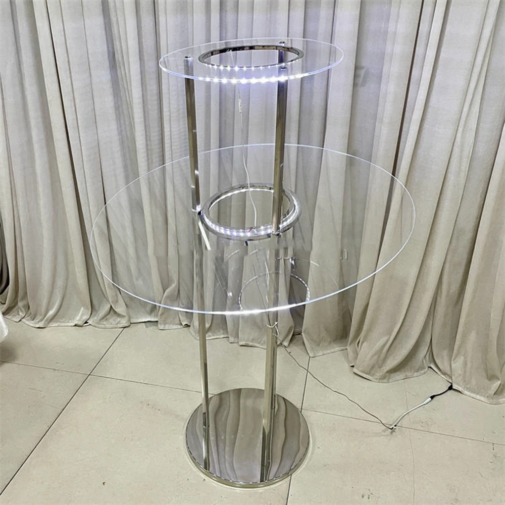 4pcs-10pcs  60-120cm  Wedding Supplies Crystal Flower Bowl Candelabra Wedding Crystal Chandeliers for Wedding Centerpiece