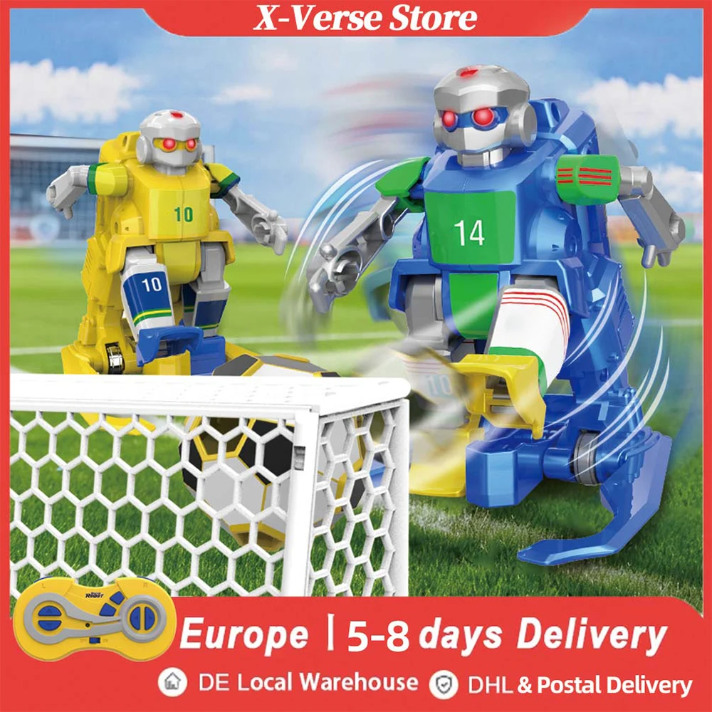 RC كرة القدم لعبة روبوت 2 قطعة ل معركة كرة القدم مضحك 2.4G مع مصباح ليد التحكم عن بعد لعبة الروبوتات الإلكترونية هدية للأطفال #1