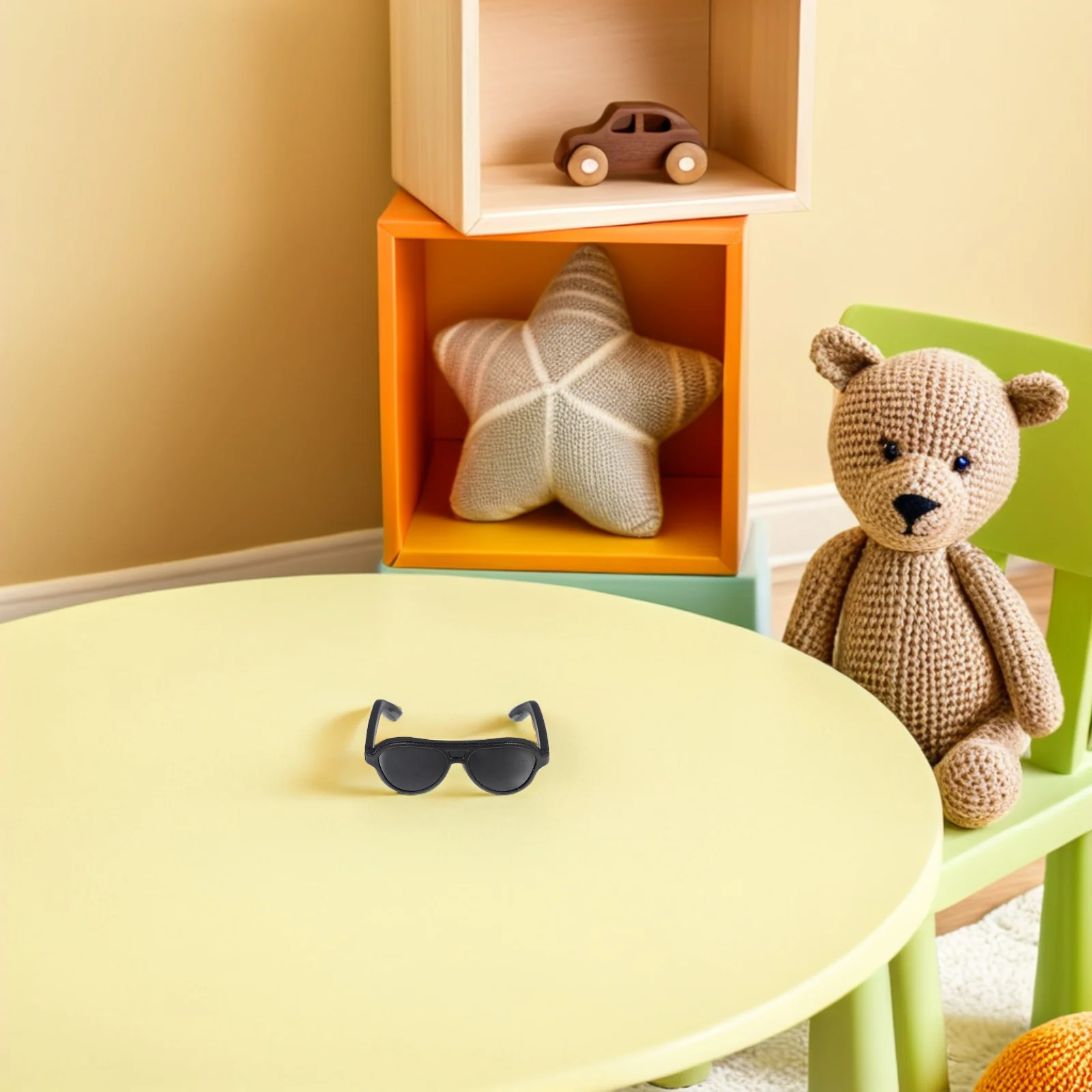 

200Pcs Tiny Sunglasses Dollhouse Accessories Realistic Design for Creative Play and DIY Crafts Dress Up Glasses