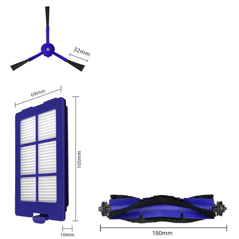 Parti di ricambio per kit di accessori Eufy X8 per aspirapolvere robot ibrido X8