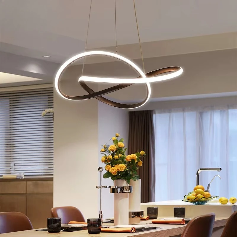 Round Geometry Hotel Metal Kitchen Restaurant Designer Gold Luxury Nordic Chandelier and Lamp Chandelier Industrial Style