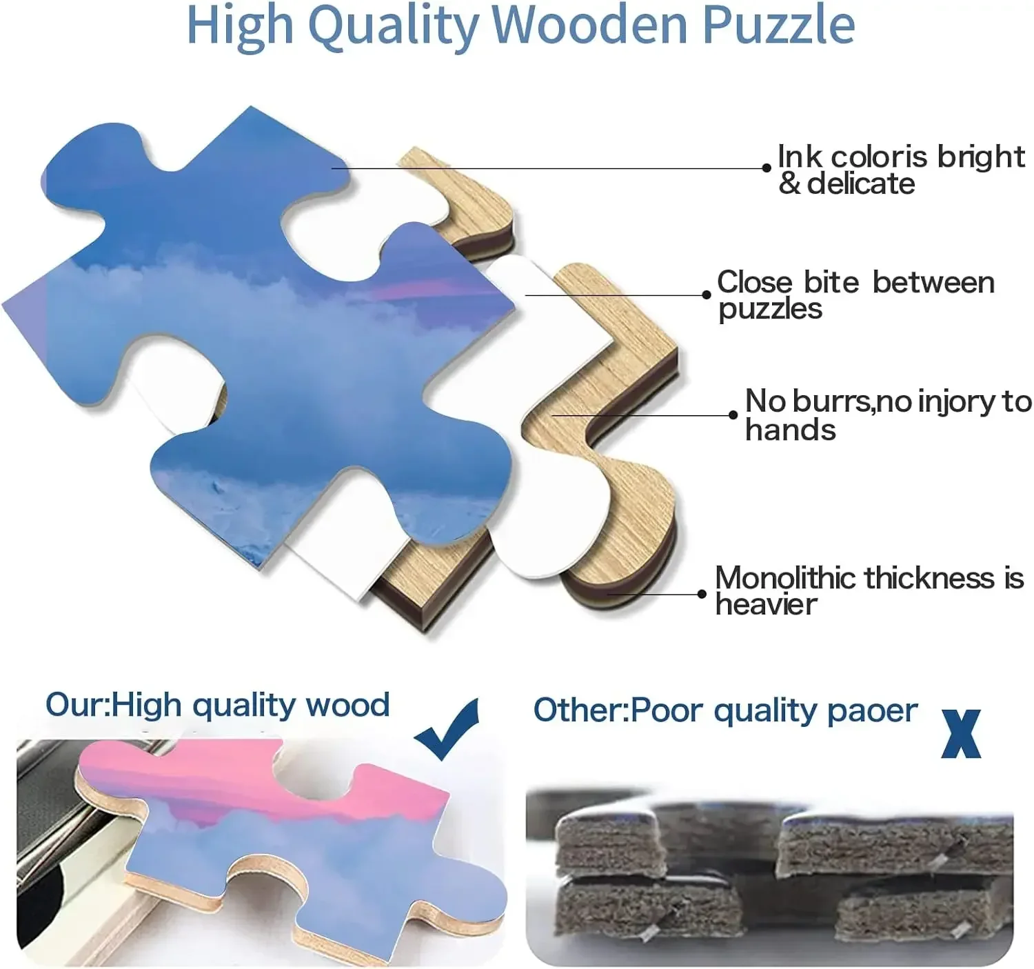 Alhambra Spain Night Sky 120/300/500/520/1000/1314 Pcs Wooden Jigsaw Puzzles for Gameroom Bedroom Home Decor Birthday Party Gift