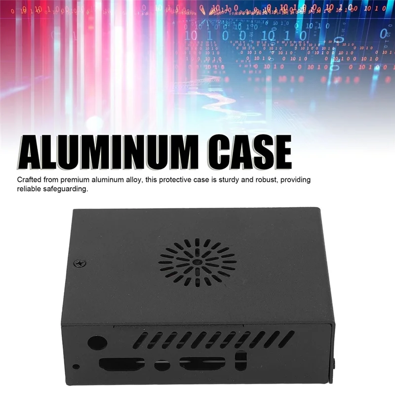 حافظة لهاتف Orange Pi 5 Pro/5 Ultra لهاتف OPI 5 Pro/Ultra-غطاء من الألومنيوم مع هوائي مروحة تبريد Cppoer Heatsink-AAAE