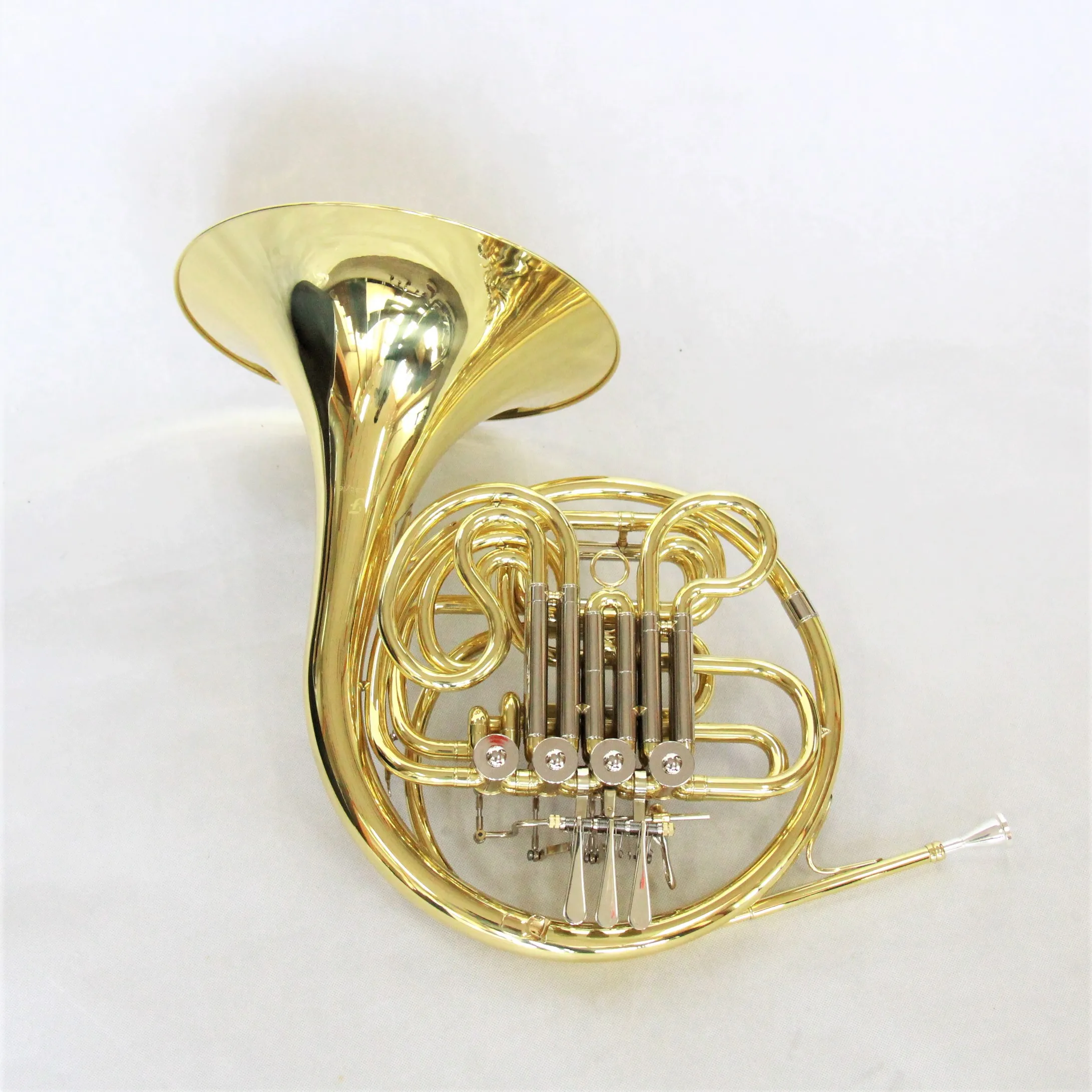 

Top Grade Brass Instruments Double French Horn One Piece Bell With Hard French Horn Case