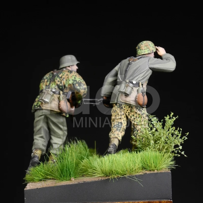 1/35 Scale Resin Figures Model Assembled Kits GK Military Figures Military 2 Persons Unassambled Unpainted DIY Hobby modelos