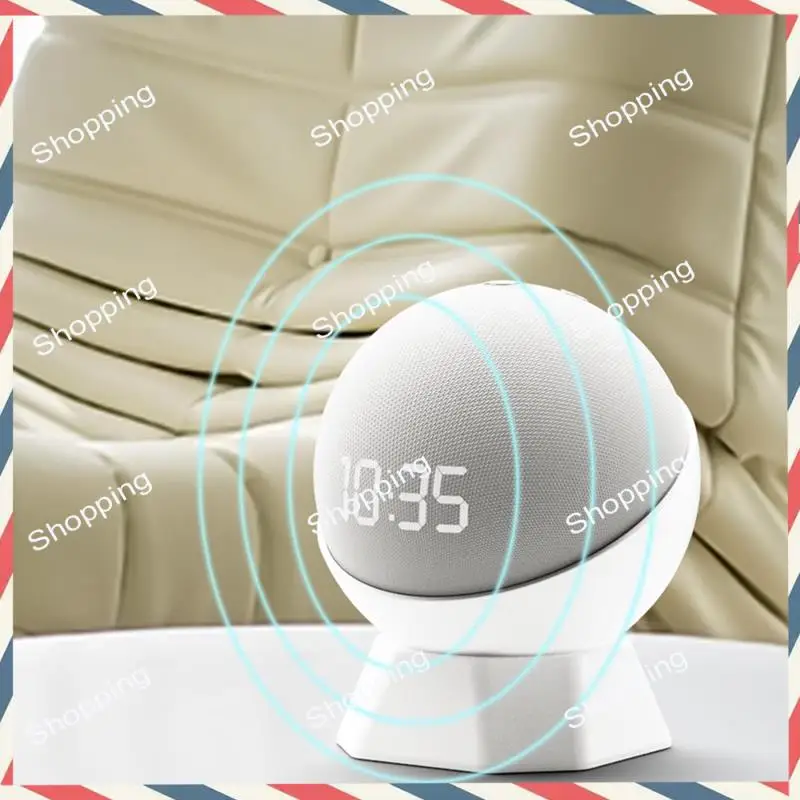 M20K Essential Silicone Sound Box Stand Base For Amazon Echo Dot 5/4, Anti-Slip Portable Desktop Bracket Mount