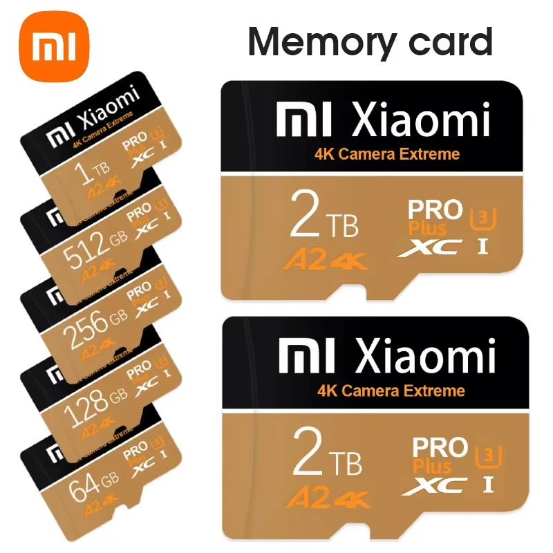 Xiaomi Micro TF SD Flash Memory Card 2TB 130 เมกะไบต์/วินาที UHS-I SD Card 1TB U3 A2 V30 โทรศัพท์มือถืออุปกรณ์ 512GB 256GB 128GB สําหรับโทรศัพท์