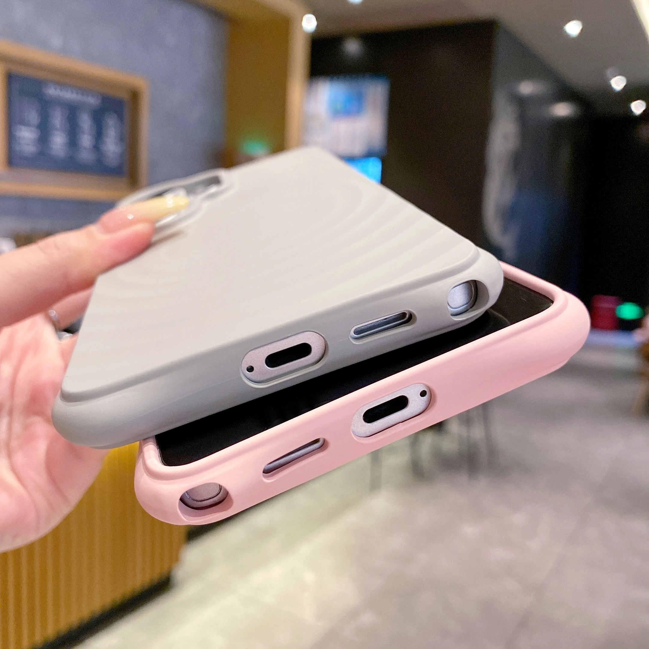 Luxury 3D Ripple Wave Texture Case For Samsung Galaxy S26 S25 S24 S23 Ultra Plus S24 S23 FE For Magsafe Wireless Shockproo Cover