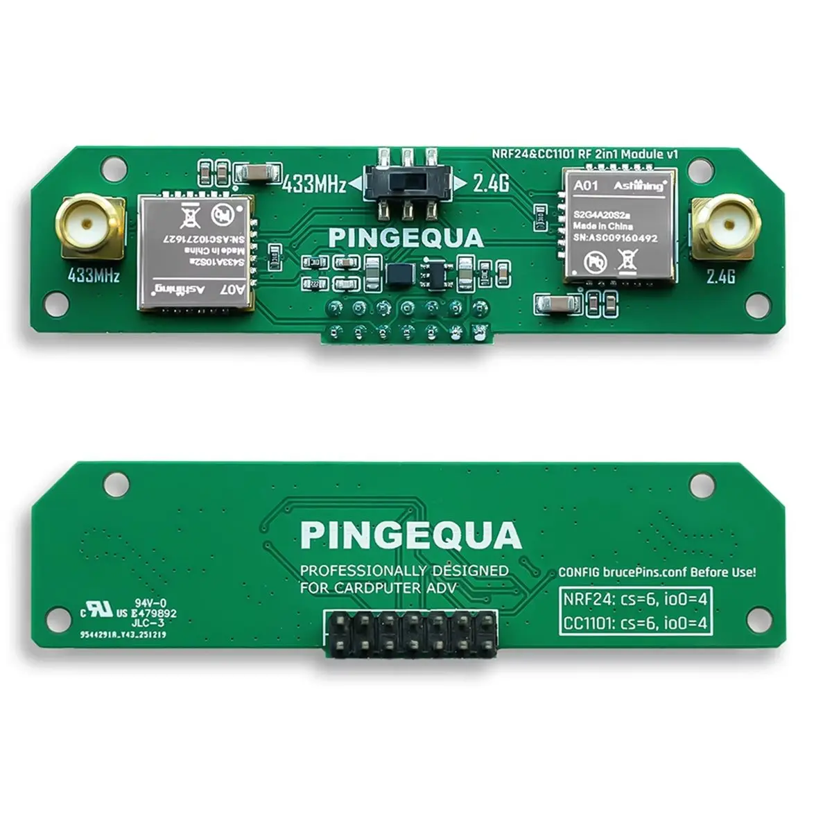 

(BABQ) Новый двухдиапазонный радиочастотный модуль для M5Stack Cardputer ADV - NRF24 + CC1101, стабильное питание и автоматическое переключение, совместимость с Bruce