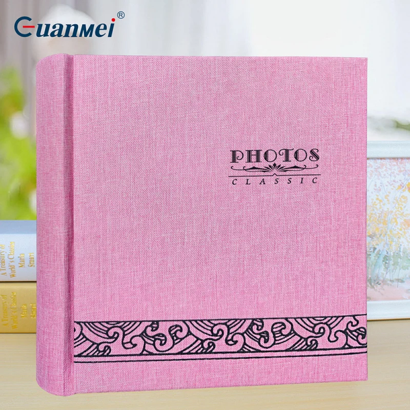 Customized. Guangmei Factory Linen Cover Trade Album Retro Traditional Commemorative Album 7inch Pocket Album