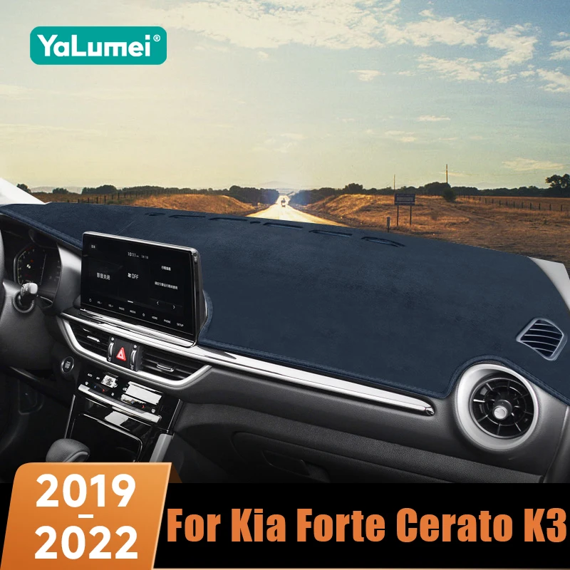 Für Kia Forte Cerato K3 2019 2020 2021 2022 Auto-Armaturenbrett-Abdeckung Sonnenschutzmatte Anti-Verblassungs-UV-Beständige Matte Rutschfeste Zubehörteile