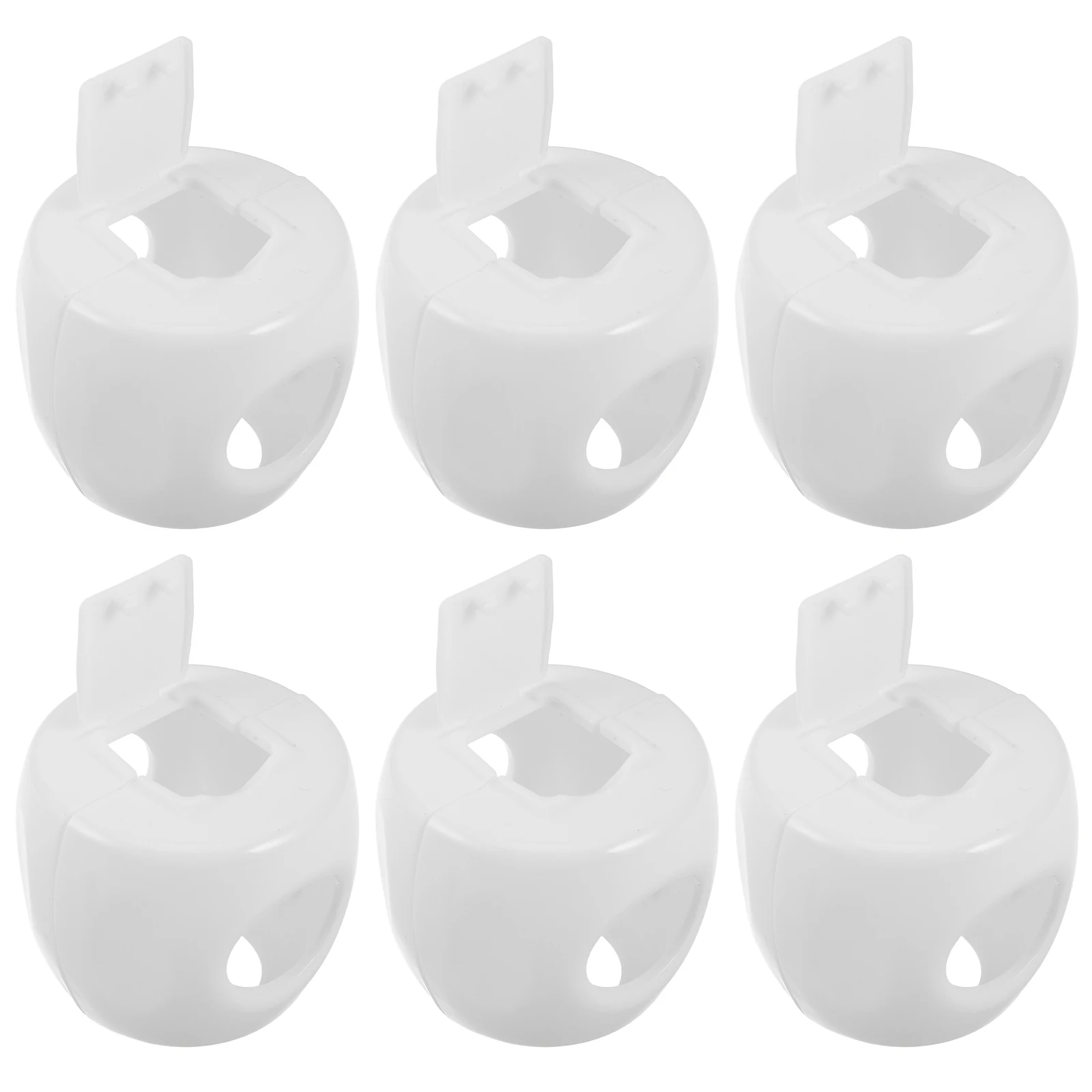 

6pcs Knob Cover White Safety Door Handle Protector Universal Proof Grip Guard For Home Nursery -