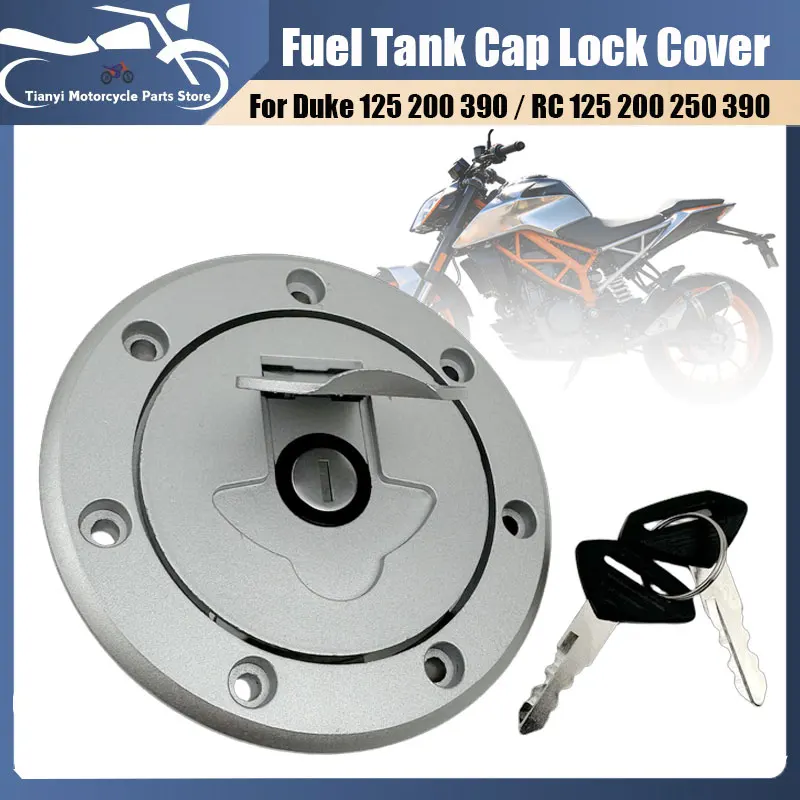 Tapa de Tanque de Combustible para Motocicleta, Tapón de Gasolina para KTM DUKE 125 200 390 DUKE Petrol RC125 RC200 RC250 RC390 90107008000