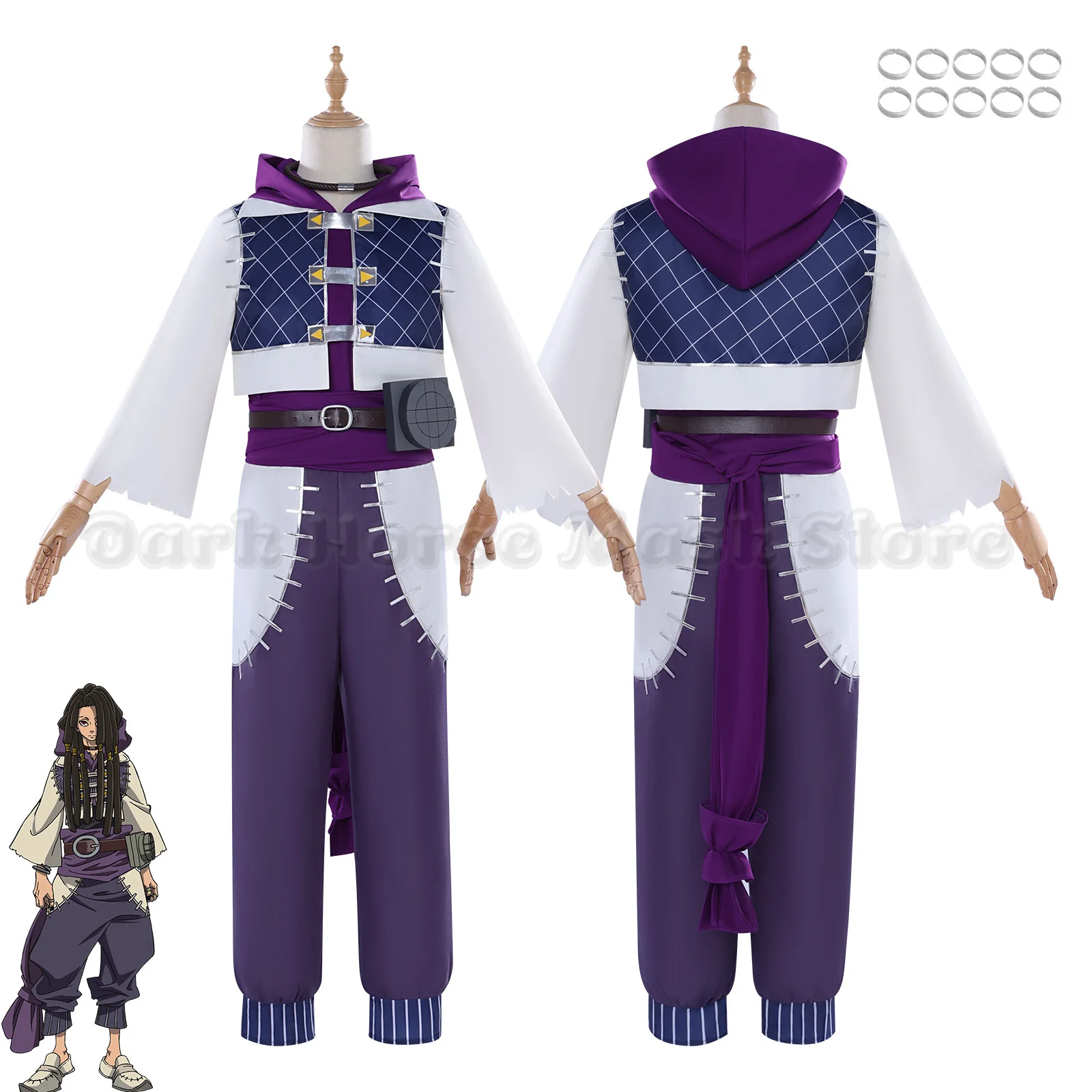 Anime Gachiakuta Zodyl Jabber Wonger Cosplay Kostüm Spiel Gachiakuta Cosplay Herren Kostüm Jabber Wongar Cosplay Übergröße XS-3XL