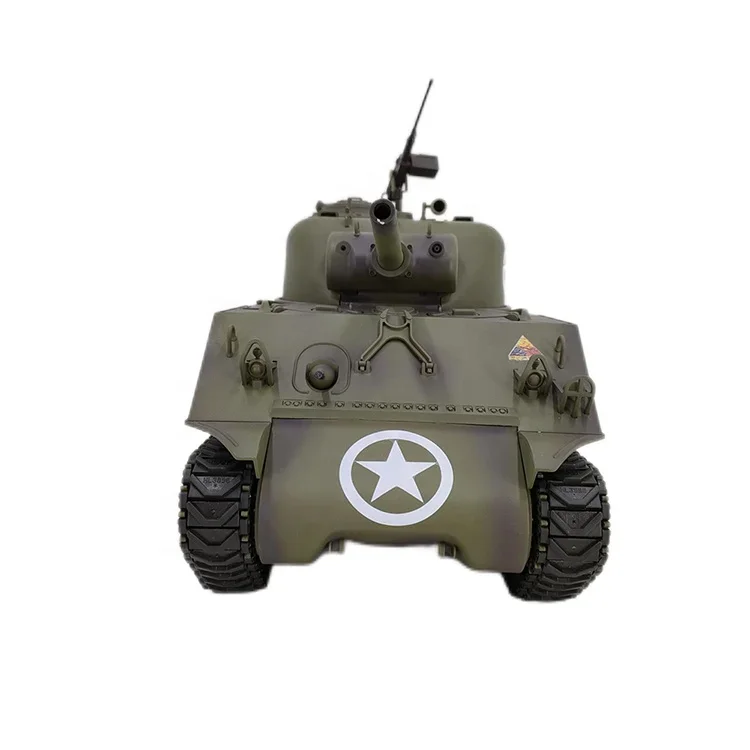 COOLBANK 3898-1 Update Version 1/16 Scale U.S.A Sherman M4A3 Battle RC Tank Military Model Toys 2.4Ghz Remote Control Tank Gifts