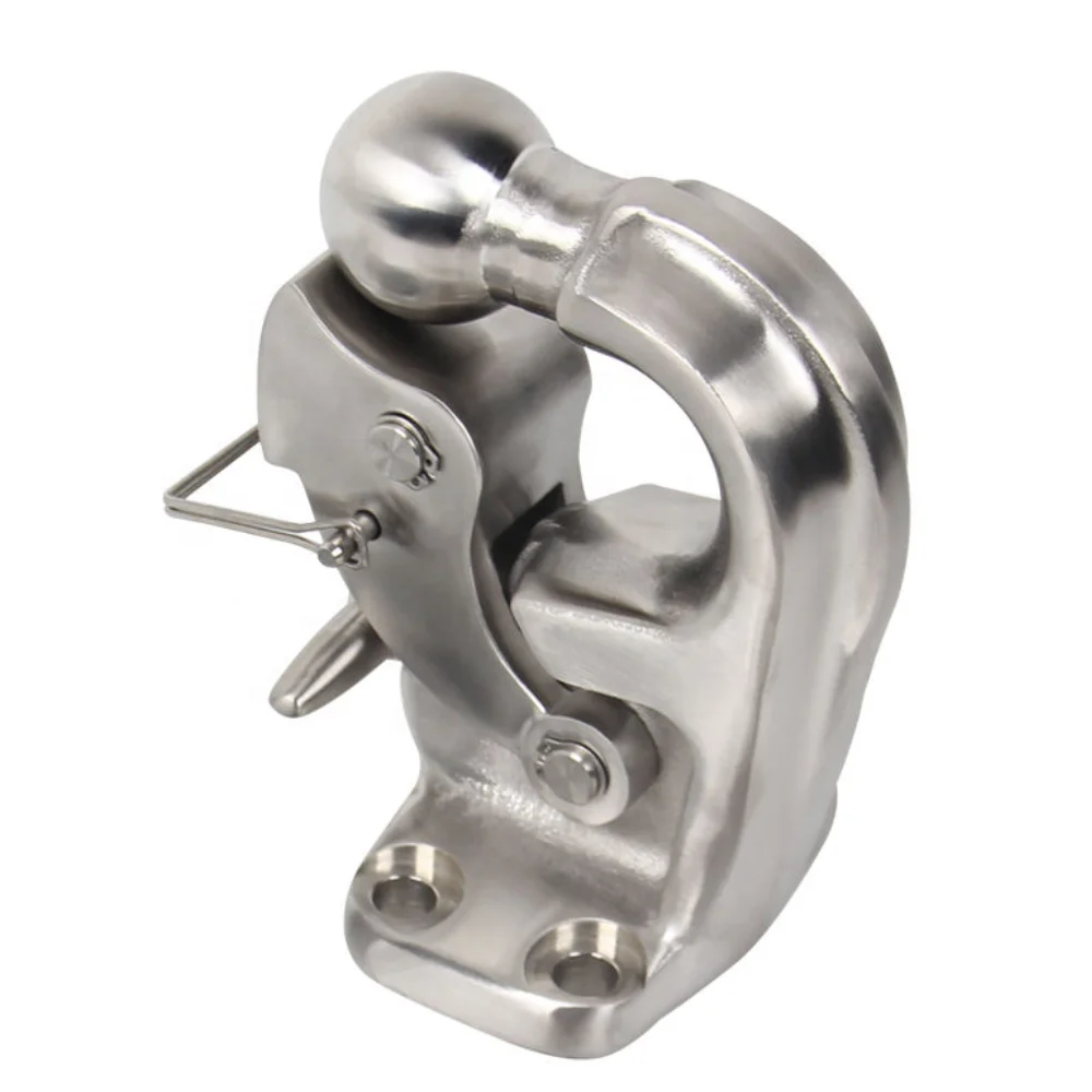 

Hot-selling Color Stainless Steel 4-Hole Tow Hook, Integrated 50mm Towing Ball Hook, Truck Trailer Receiver Lock Ball Arm