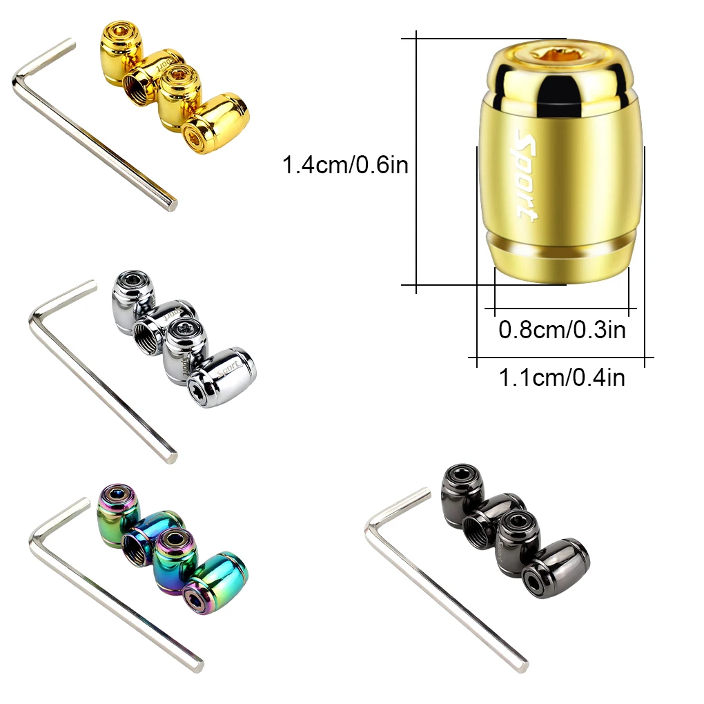 車用金属ユニバーサル合金タイヤバルブキャップ 4 個 - 耐久性と防錆砂耐久性ホイールシルバー
