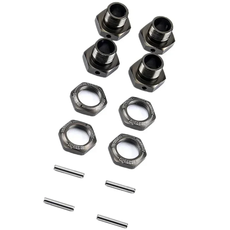 Steel 17mm Drive Shaft Couplers & Wheel Hex Hubs Set for Kyosho MP9 MP10 RC Car Upgrade Parts IFW472GM