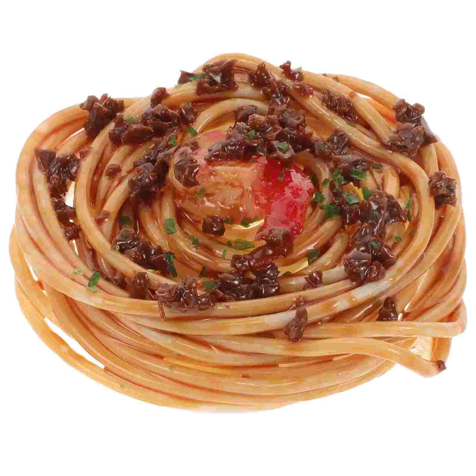 Dishes Imitation Pasta Spaghetti Noodles Resin Artificial Hamburgers Simulation