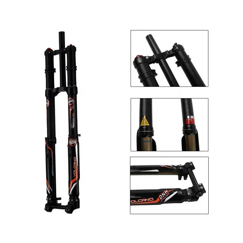 Electric Bicycle Front Fork   Air Suspension Enduro Mountain Bike Double Crown Inverted Front Fork