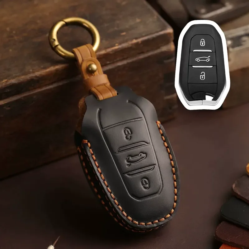 for Citroen DS Smart Leather Car Key Cover Dedicated Special Car Same Shape