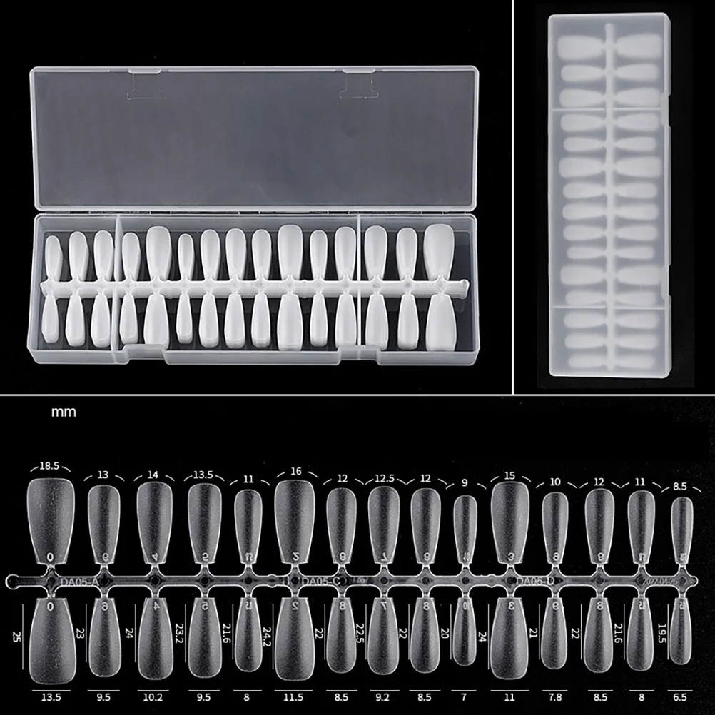 300 punte per unghie finte, unghie artificiali smerigliate, copertura completa, stampa sulle unghie, per accessori per manicure fai da te