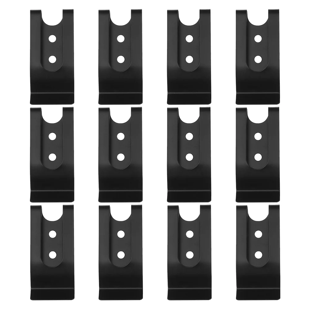 12 ชิ้น Slotted กลับคลิปเข็มขัด Key อุปกรณ์เสริม 57x26 มิลลิเมตรเหล็กโลหะเรียบขอบโค้งมนปลอดภัย Handle