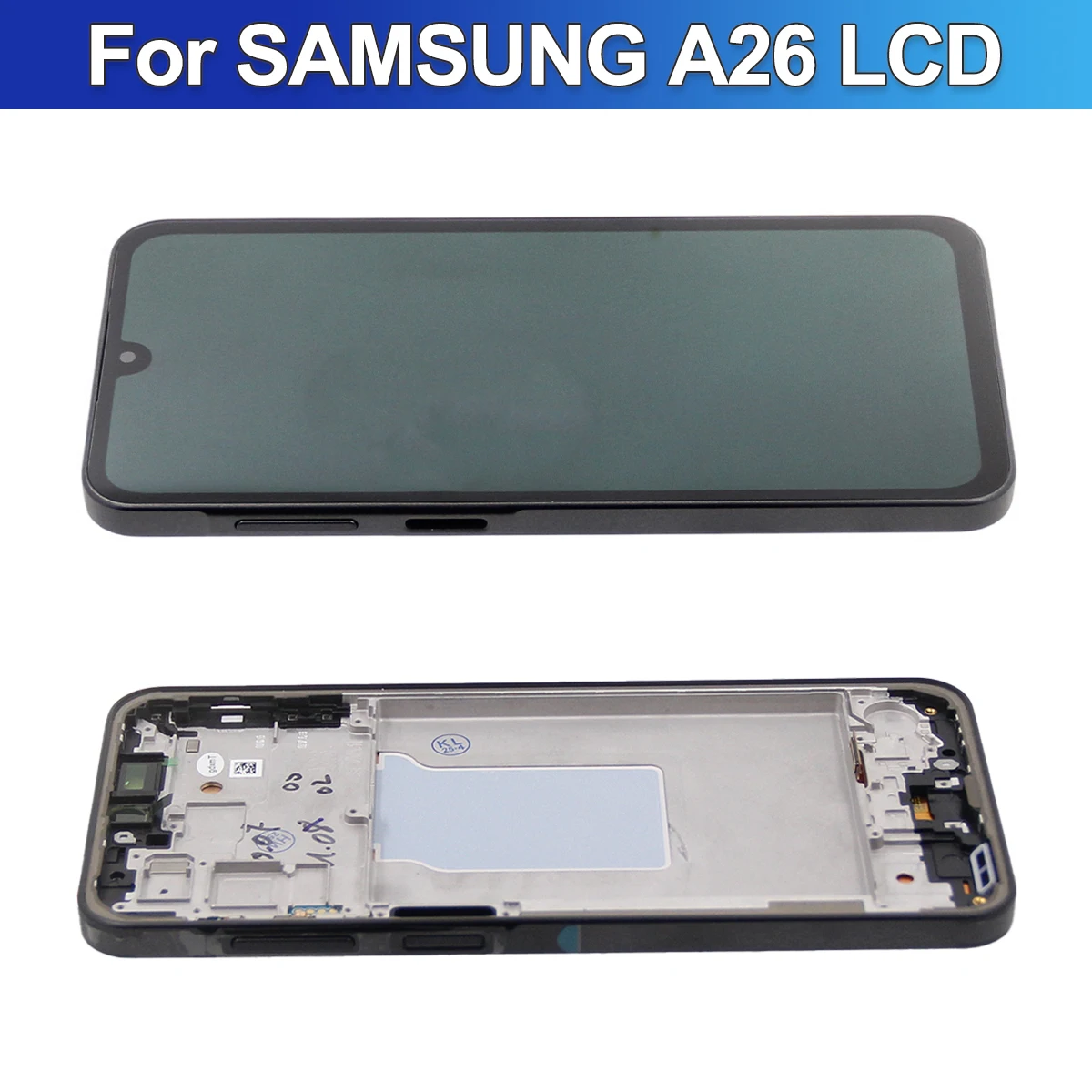 6.7 '' AMOLED A26 Screen With Frame For Samsung A26 5G A266B A266E A266B/DS A266E/DS LCD Display Touch Screen Digitizer Assembly