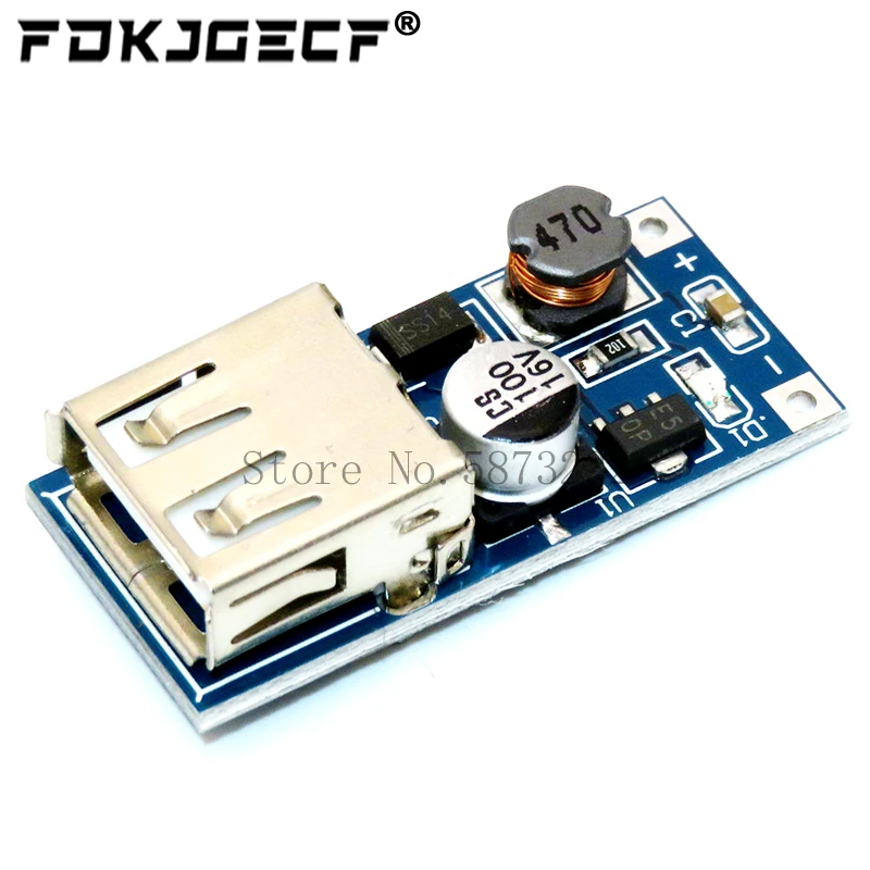 DC-DC Power Bank Charger 0.9V-5V to 5V 600MA Step Up Boost Converter Supply Voltage Module USB Output Charging Circuit Board