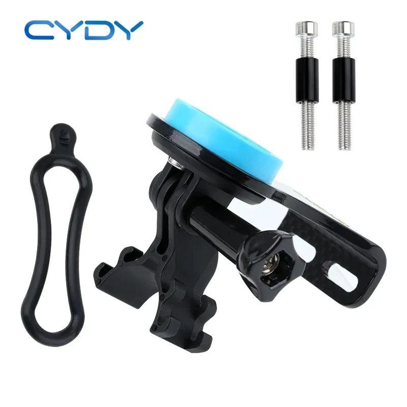 CYDY MTB Bicycle Computer Carbon Handlebar Mount Garmin Bryton Wahoo for the Front with Gropro Lamp Holder Bike Accessories