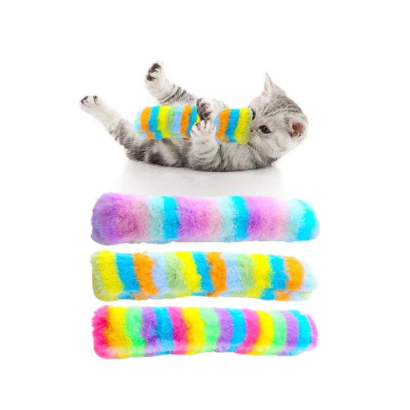 Cat toy plush pillow with catnip sound paper bite resistant interactive play pet supplies