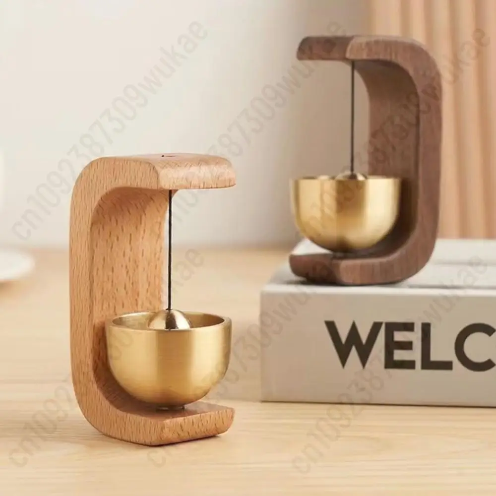 Hanging Wood Doorbell Chime Magnetic Wooden Door Wind Chimes Decorative Loud Door Bell Wind Loud Door Bell Home Door Decoration