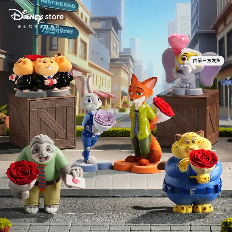 

Подлинная Disney Zootopia Eternal Flower Mystery слепая коробка украшение для рабочего стола сюрприз подарок на день рождения для девочек модная игрушка
