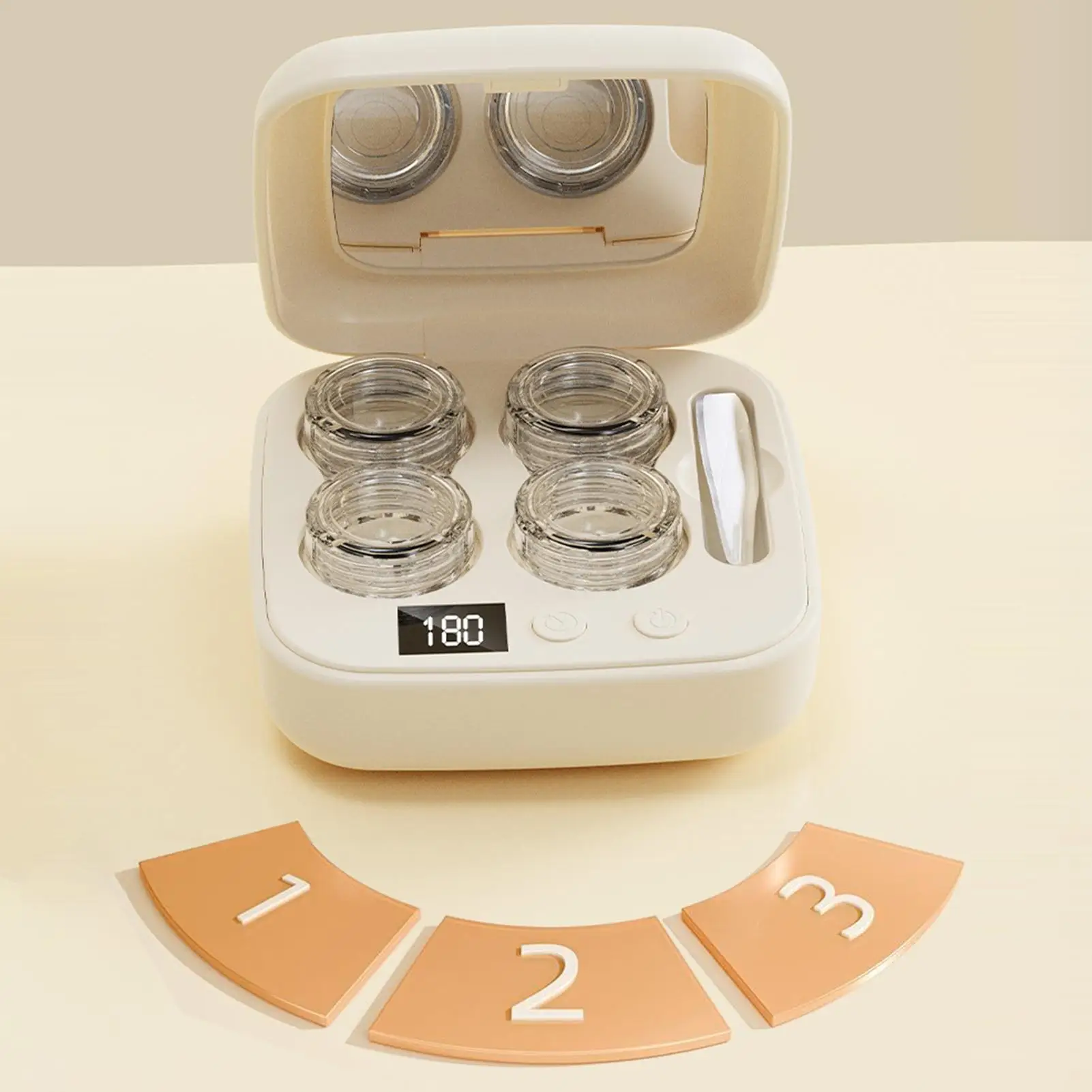 Machine Cleaner Portable Contact Lens Cleaner With Type-C Charger Soft Lens Cleaning Machine For Men Women Adults Home Travel
