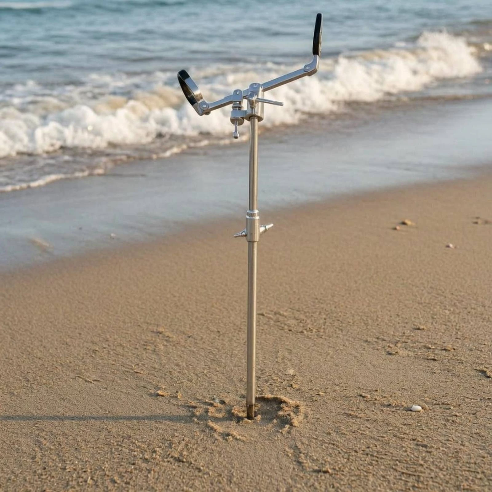 

Swivel Fishing Rod Holder Rust Resistant Insert Swivel Rod Holder Stainless Steel Fishing Stand Foldable Angling Gear