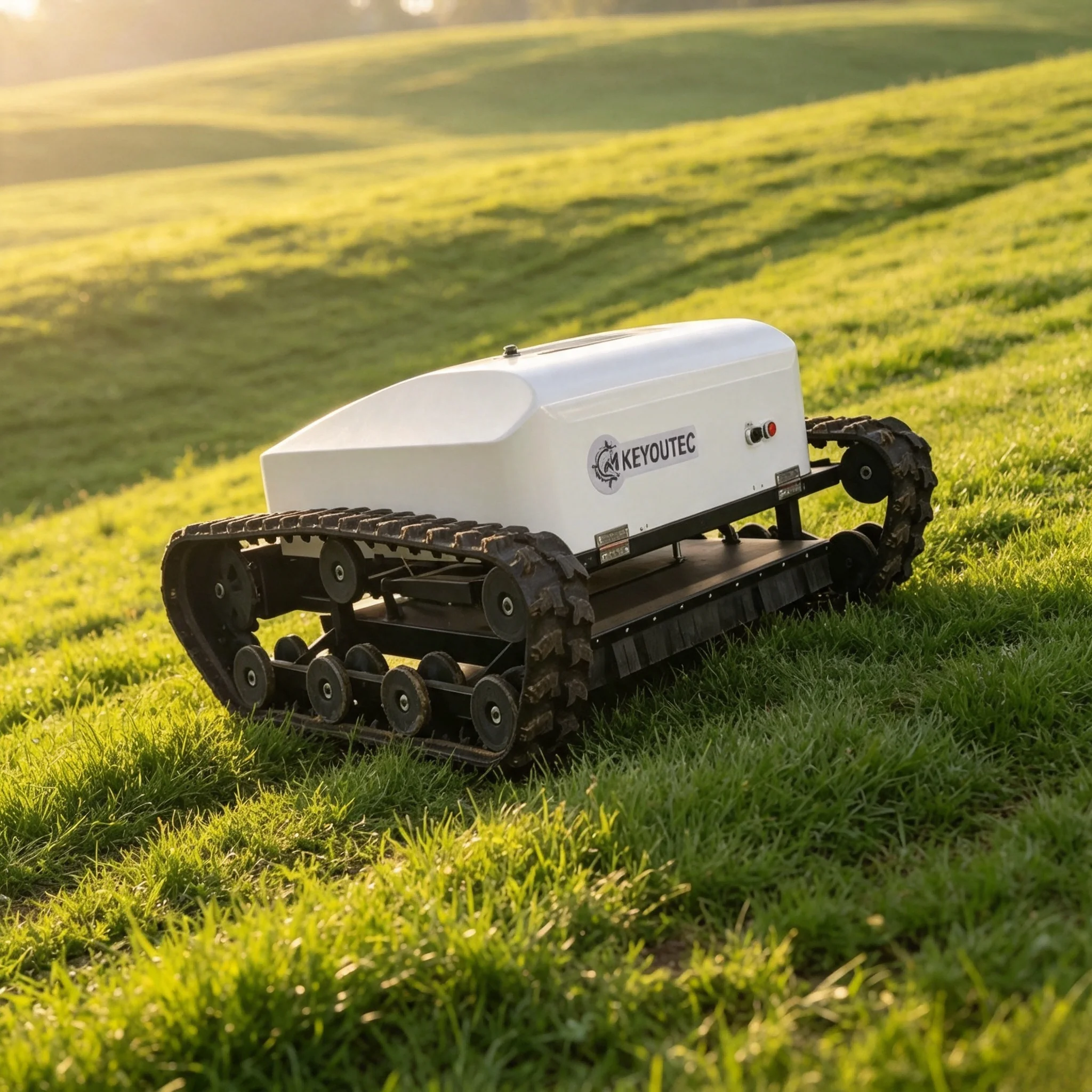 Remote Control  Track Mower 800mm Lithium Battery Powered Crawler Heavy Duty Grass CE EPA Orchard Farm Field DIY 4000W