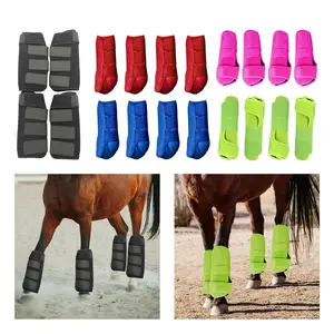 4 PCs Pferdestiefel Beinschutzgleichungszubehör bedecken Beinbein der Beinpackung Hauptverkaufspferd - №5