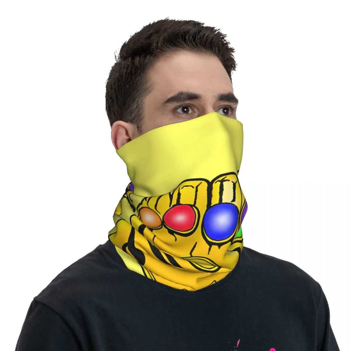 Marvel-Unisex Infinity Gauntlet, Iron Man Bandana, Tampa do pescoço, Motor impresso, Motocross rosto cachecol, ciclismo cachecol, caminhadas, adulto