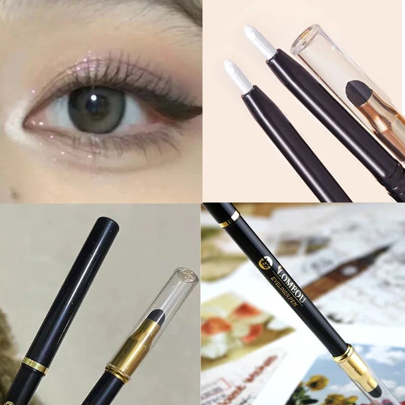 Diamante Deitado Silkworm Pen, Glitter Highlighter, Olhos Canto Clareamento, à prova d'água Pearl Eyeliner, Quick-Dry Eye Maquiagem