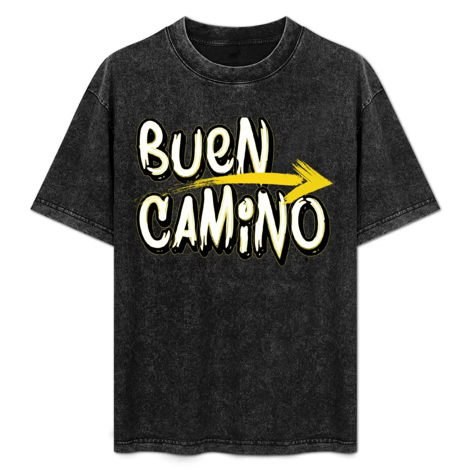 

Buen Camino T-Shirt Stylish Print Short Sleeve Tee
