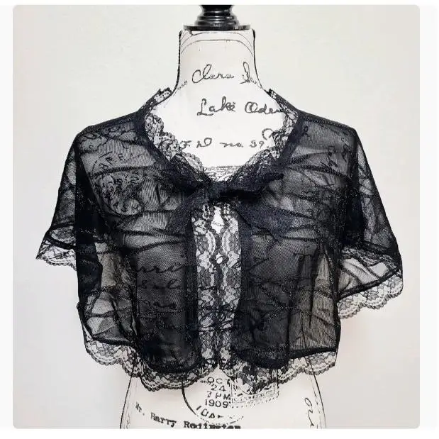 

ort Layered Me Cape loween Costume Stage Performance Top Selling Me Cape irt for Girls Pure Color Polyester Fiber