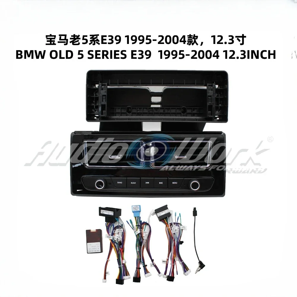 For 1995-2004 BMW OLD 5 SERIES E39 12.3 Inch Car Frame Fascia Adapter Android Radio Dash Fitting Panel Kit Navigation frame