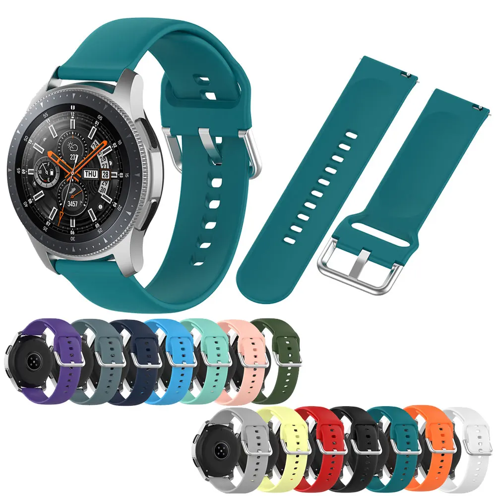 

Ремешок силиконовый для Samsung Galaxy Watch Active, браслет для Active 2 40 мм R830 44 мм R820, 20 мм