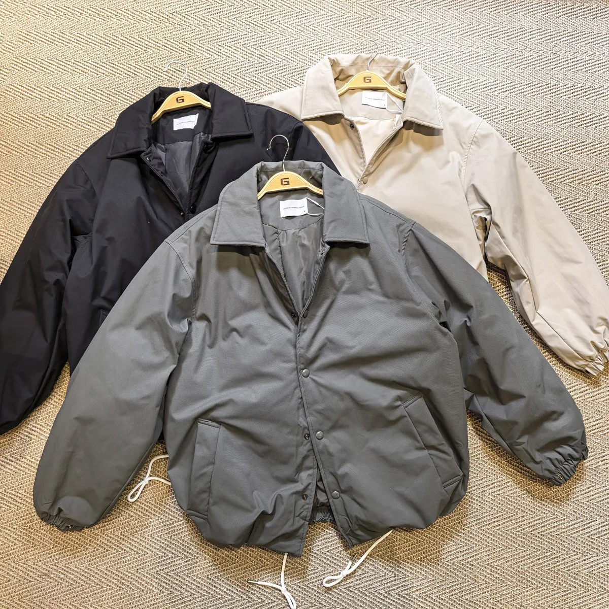 Classic All-Matching Short Loose Solid Color Collar Breasted Coat Thickened Men's and Women's Cotton-Padded Winter  Retro
