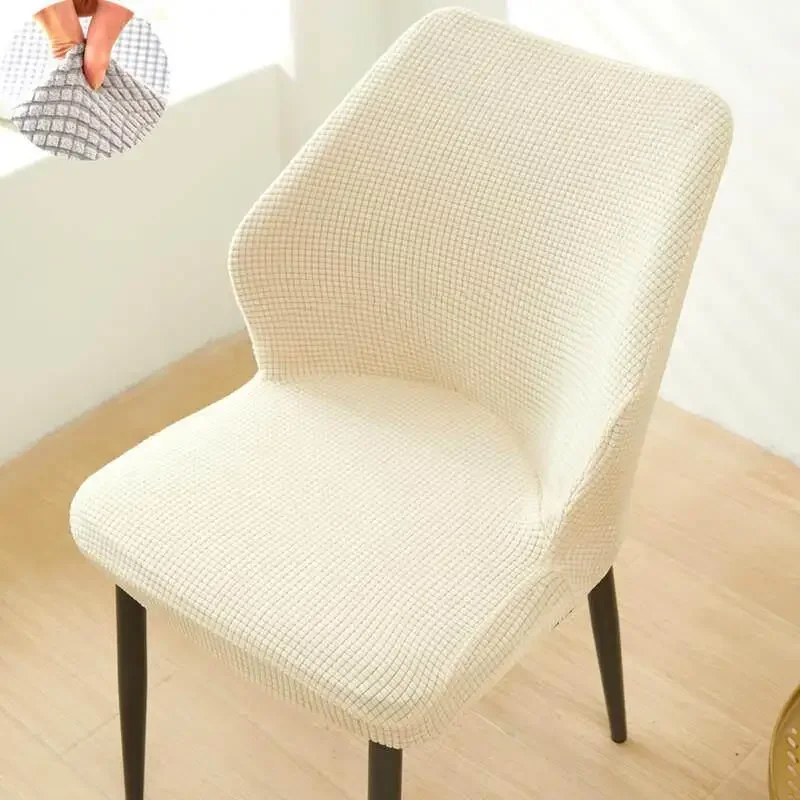 High-End Chair Cover Protector 2025 Universal Dining Table Full Wrap Cushion Back Integrated Fan Arc Shape Home Fabric Art