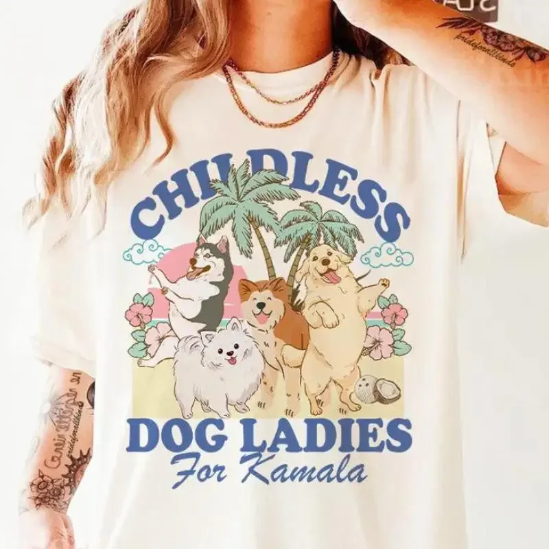 Childless Dog Ladies For Kamala T Shirt Lady Harris