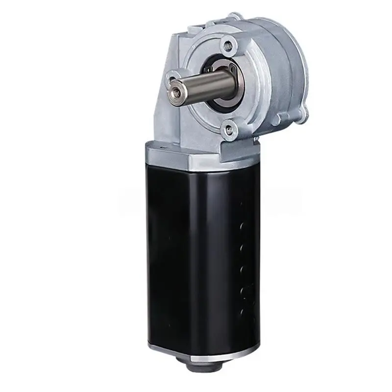 ABUI-12V DC Worm Gear Reducer Motor DC Worm Gear Motor Reducer Motor Forward And Reverse Power Failure Self-Locking Motor