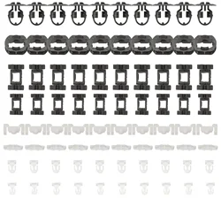 A0099884078 A0029883881 Pack of 80 Trim Sill Mounting Clips Set For C Class W202 S202 E Class W210 S210 CLK C20 SLK R170 Side