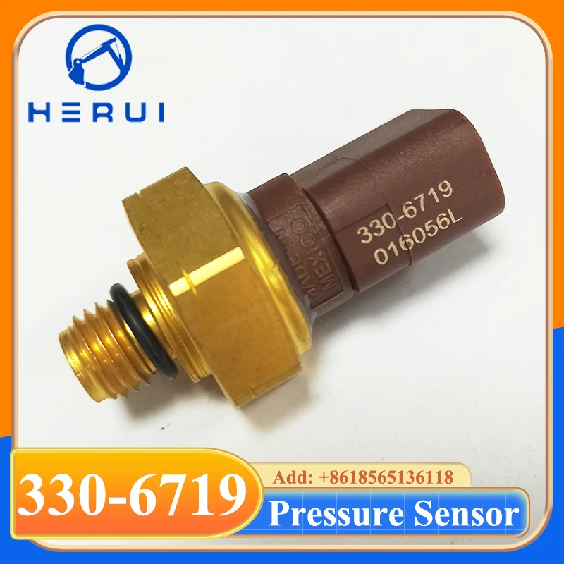 Machinery Parts 324E 329E 336E 349E Excavator Pressure Sensor 330-6719 3306719 for C7.1 C13 C15 Engine
