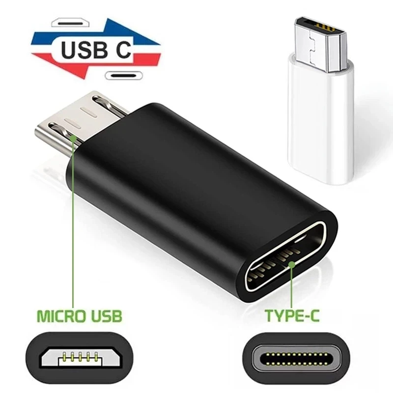 

Type C To Micro USB Adapter Connector for Smart Phone Tablet Micro USB Male To Type C Female Converter for Xiaomi Huawei